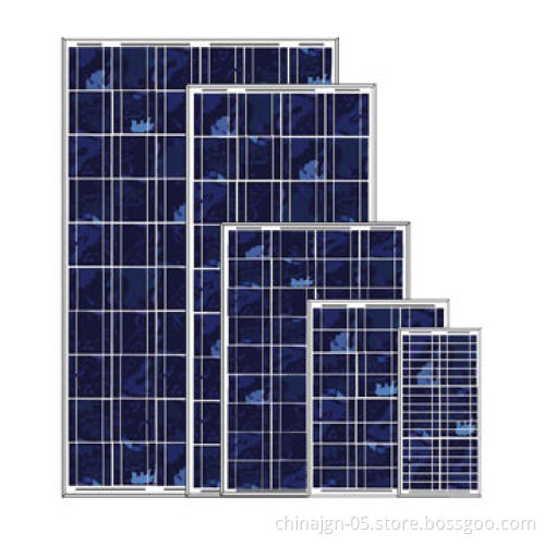 5 to 120W Poly-crystalline Solar Panel Modules